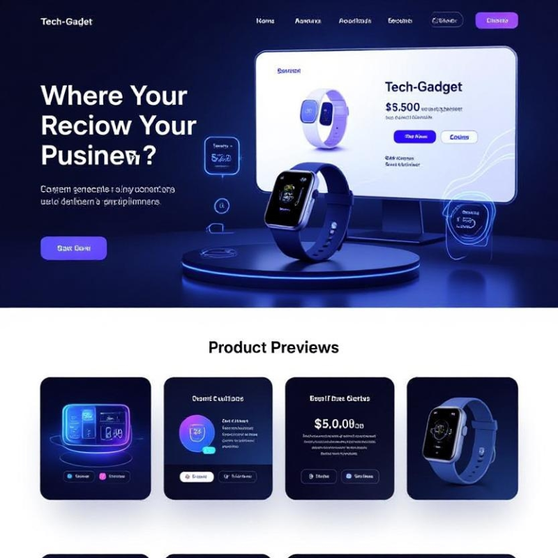 Theme Prestashop Tech‑Gadget – Dark Mode, Carousel & Vidéo 360°