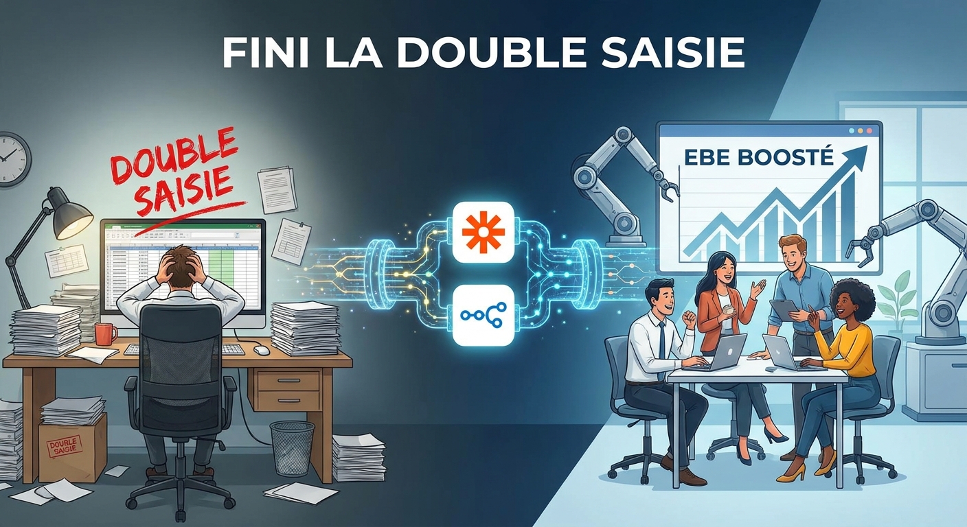 Fini la double saisie : Boostez l'EBE de votre PME grâce à Zapier et n8n